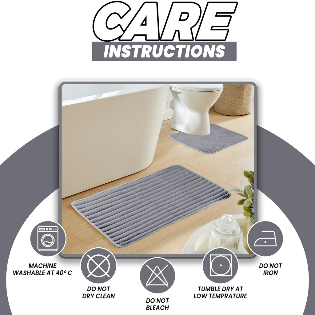 2-piece-ribbed-bath-mat-set-in-charcoal-extra-soft-non-slip-super-absorbent-bathroom-toilet-mats-easy-care-rug-by-olivia-rocco-charcoal-bath-mat-1174312900 - Bobobiy