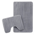 2-piece-ribbed-bath-mat-set-in-charcoal-extra-soft-non-slip-super-absorbent-bathroom-toilet-mats-easy-care-rug-by-olivia-rocco-charcoal-bath-mat-1174312904 - Bobobiy