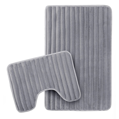 2-piece-ribbed-bath-mat-set-in-charcoal-extra-soft-non-slip-super-absorbent-bathroom-toilet-mats-easy-care-rug-by-olivia-rocco-charcoal-bath-mat-1174312904 - Bobobiy