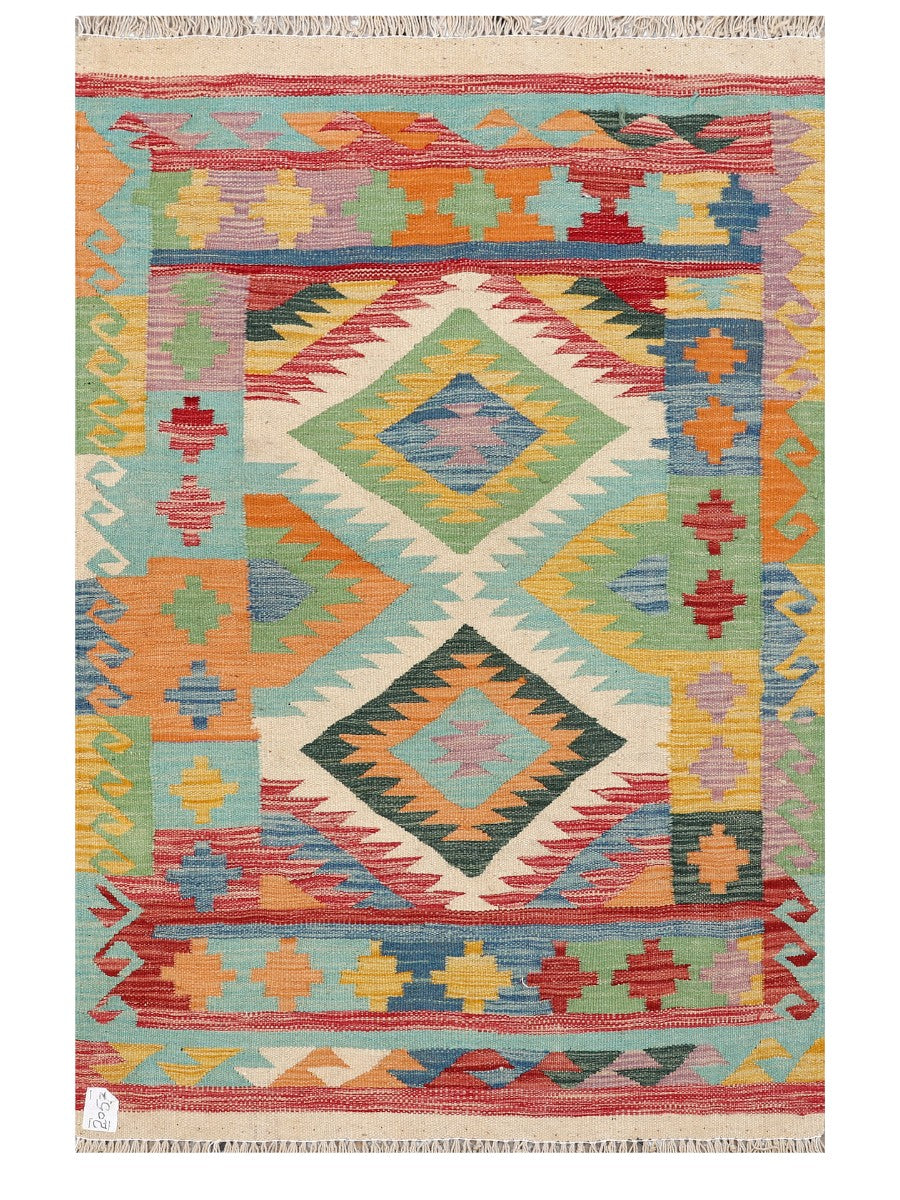 Maimana Afghanistan Kilim Rug - 147 x97 cm - Handmade