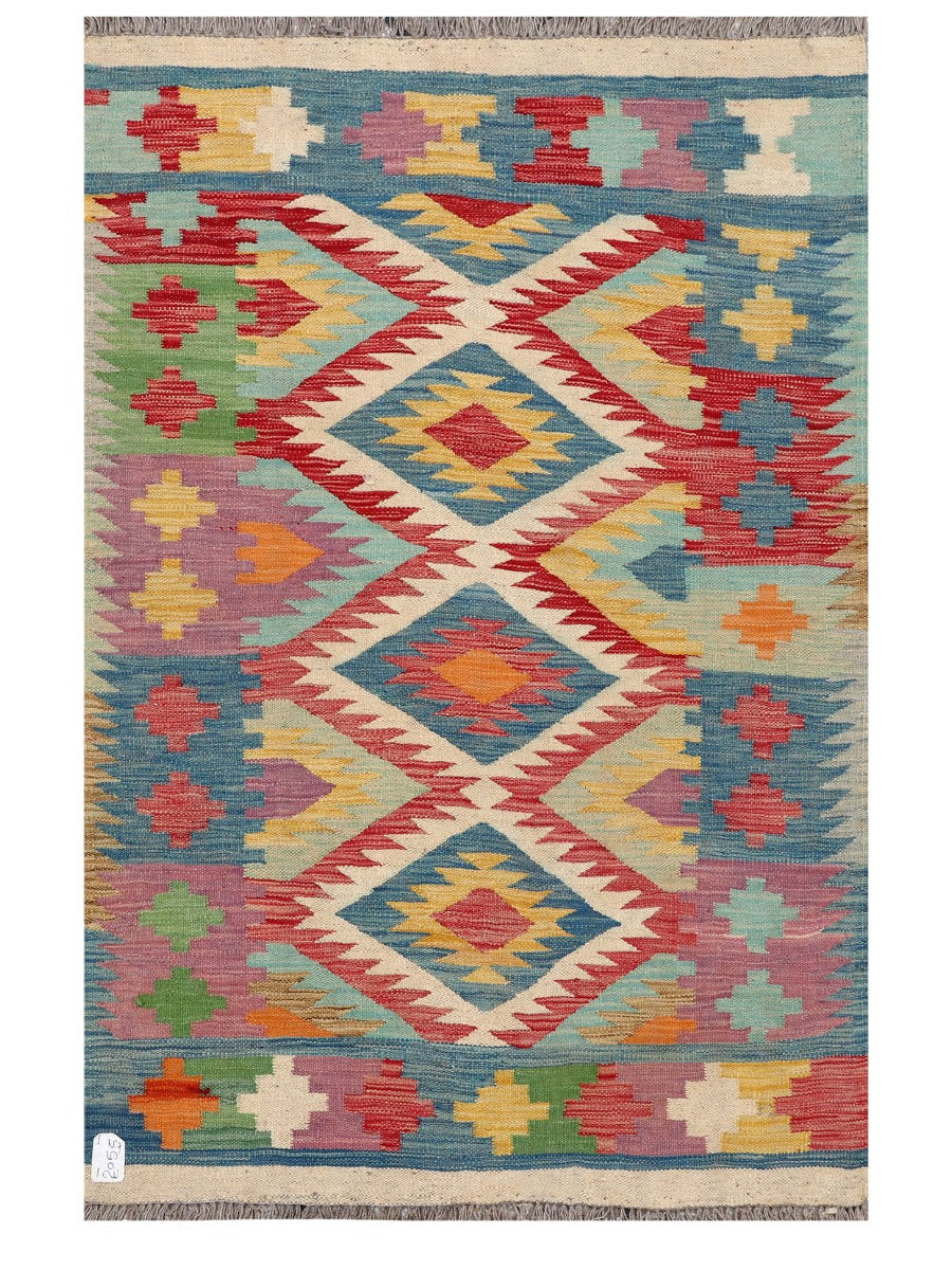 Maimana Afghanistan Kilim Rug - 155 x101 cm - Handmade