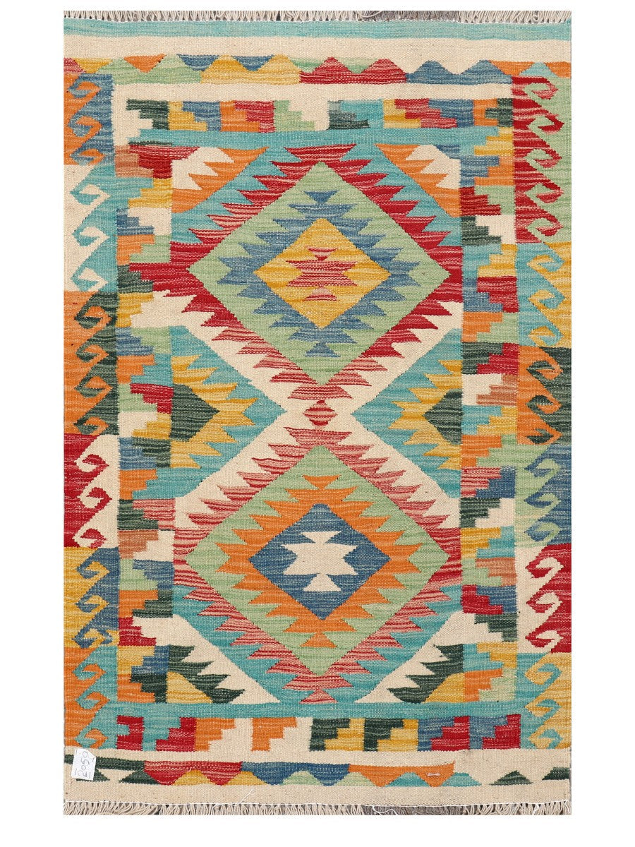 Maimana Afghanistan Kilim Rug - 152 x96 cm - Handmade