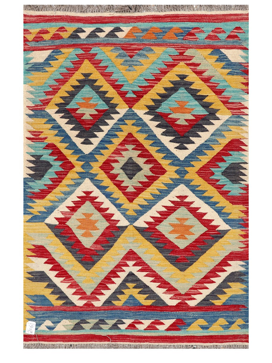 Maimana Afghanistan Kilim Rug - 154 x101 cm - Handmade