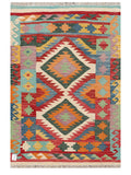 Maimana Afghanistan Kilim Rug - 147 x100 cm - Handmade