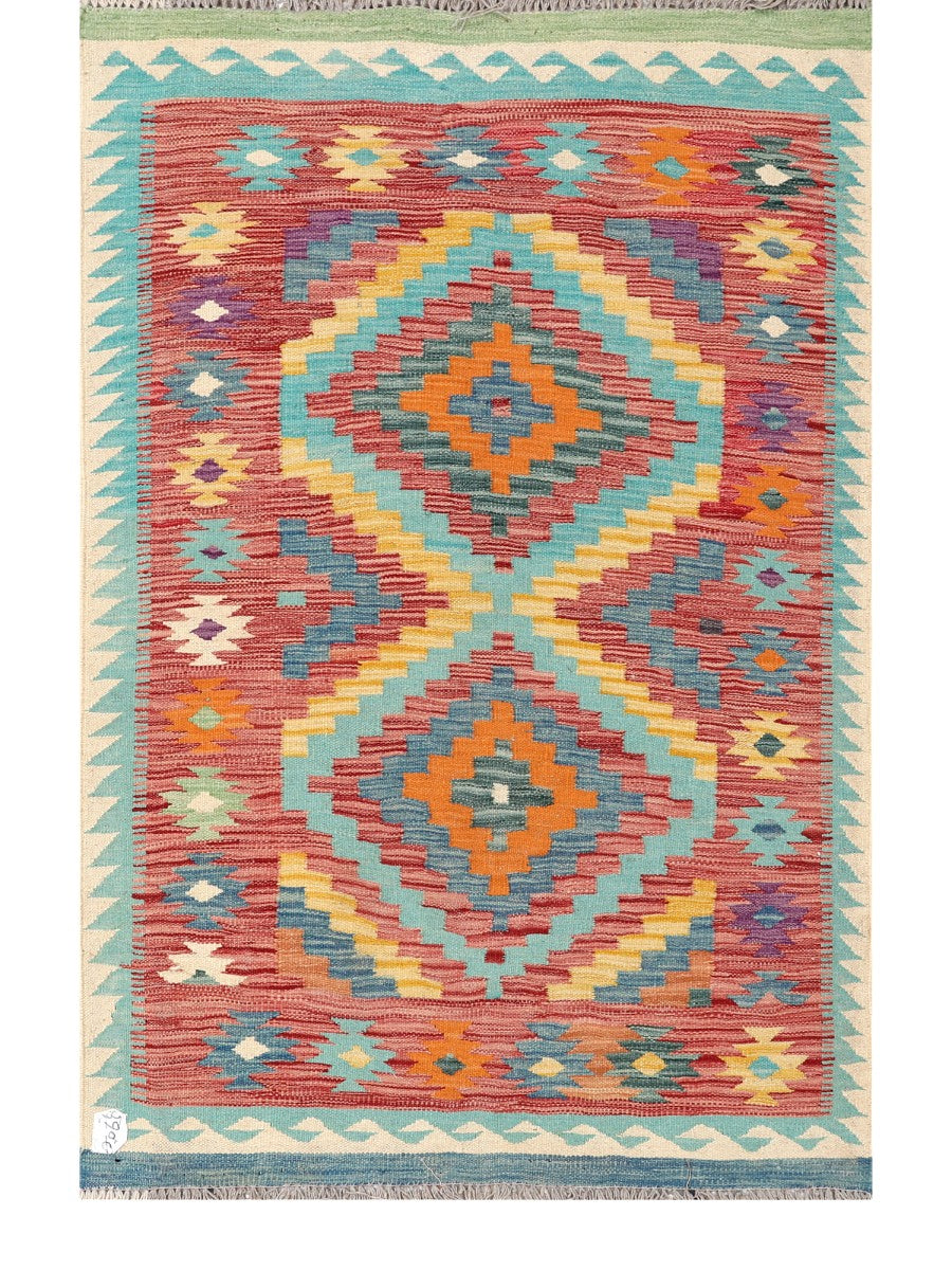 Maimana Afghanistan Kilim Rug - 152 x100 cm - Handmade
