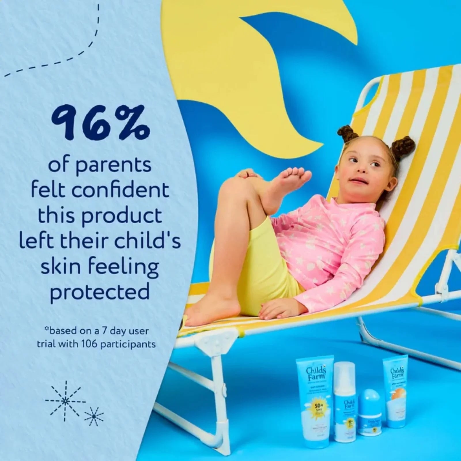 Kids sun cream tube, SPF 50+ 100 ml, fragrance-free