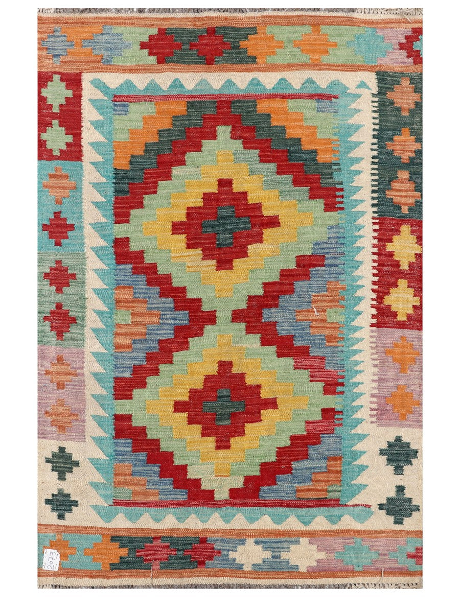 Maimana Afghanistan Kilim Rug - 160 x106 cm - Handmade
