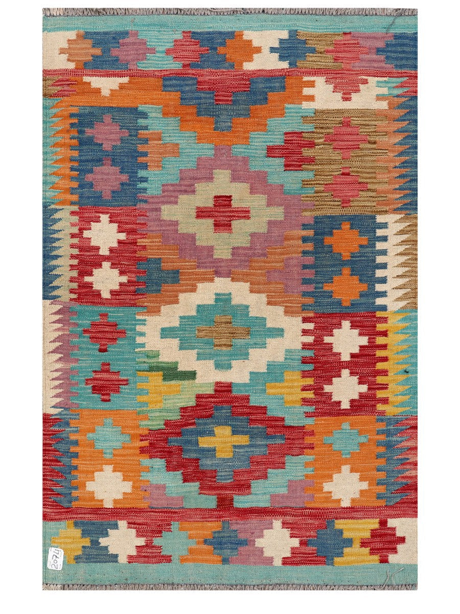 Maimana Afghanistan Kilim Rug - 155 x103 cm - Handmade