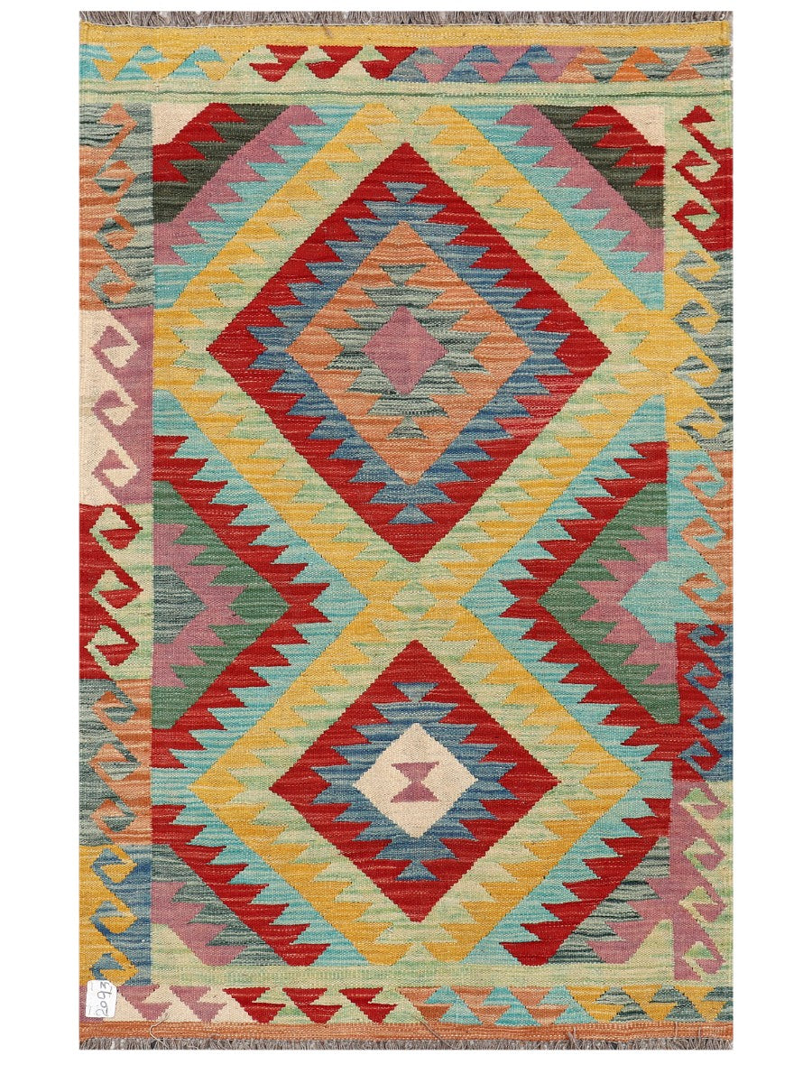 Maimana Afghanistan Kilim Rug - 154 x97 cm - Handmade