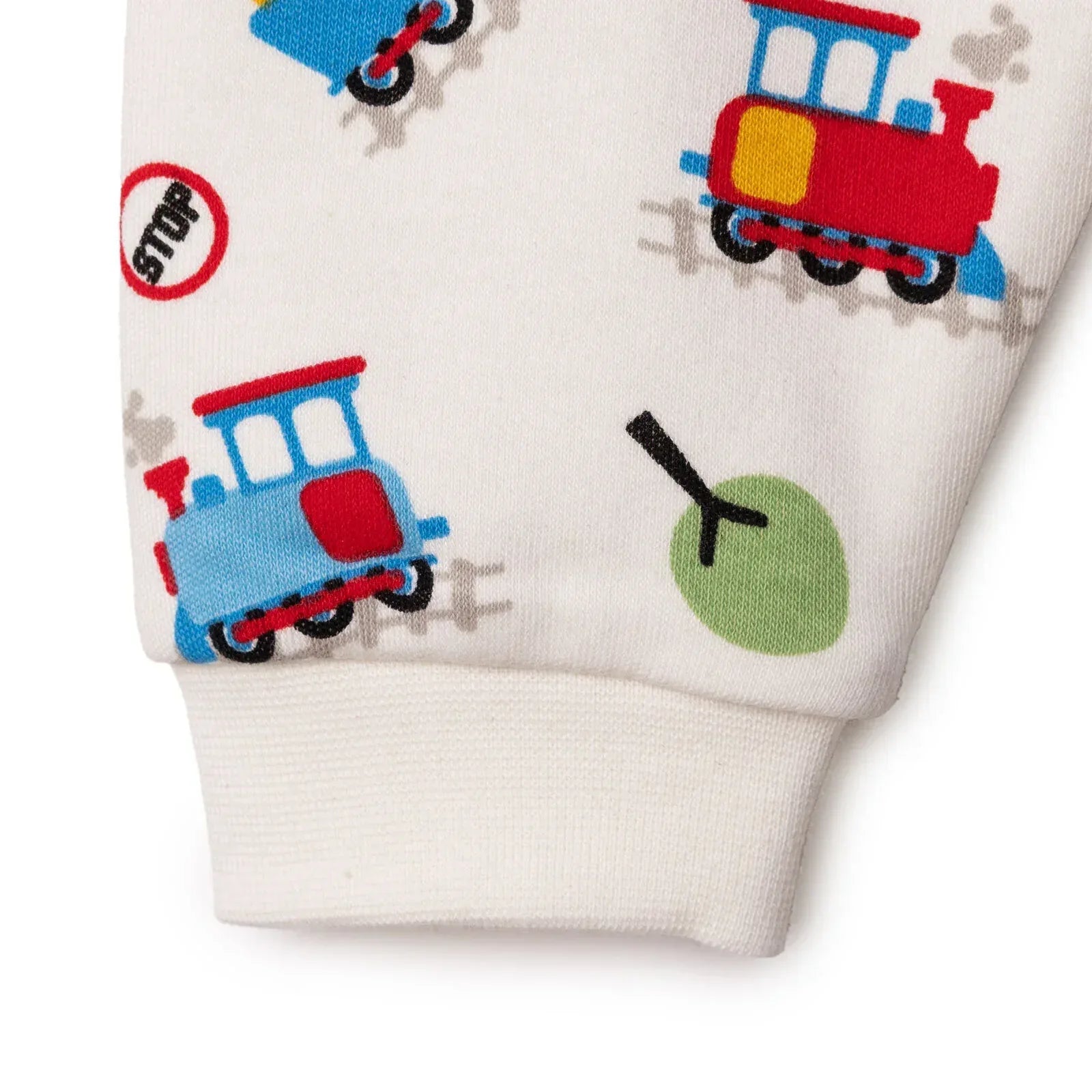 HelloBaby Christmas Baby Boy Long Sleeve Pyjamas Set - Ecru - Bobobiy