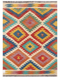 Maimana Afghanistan Kilim Rug - 140 x101 cm - Handmade