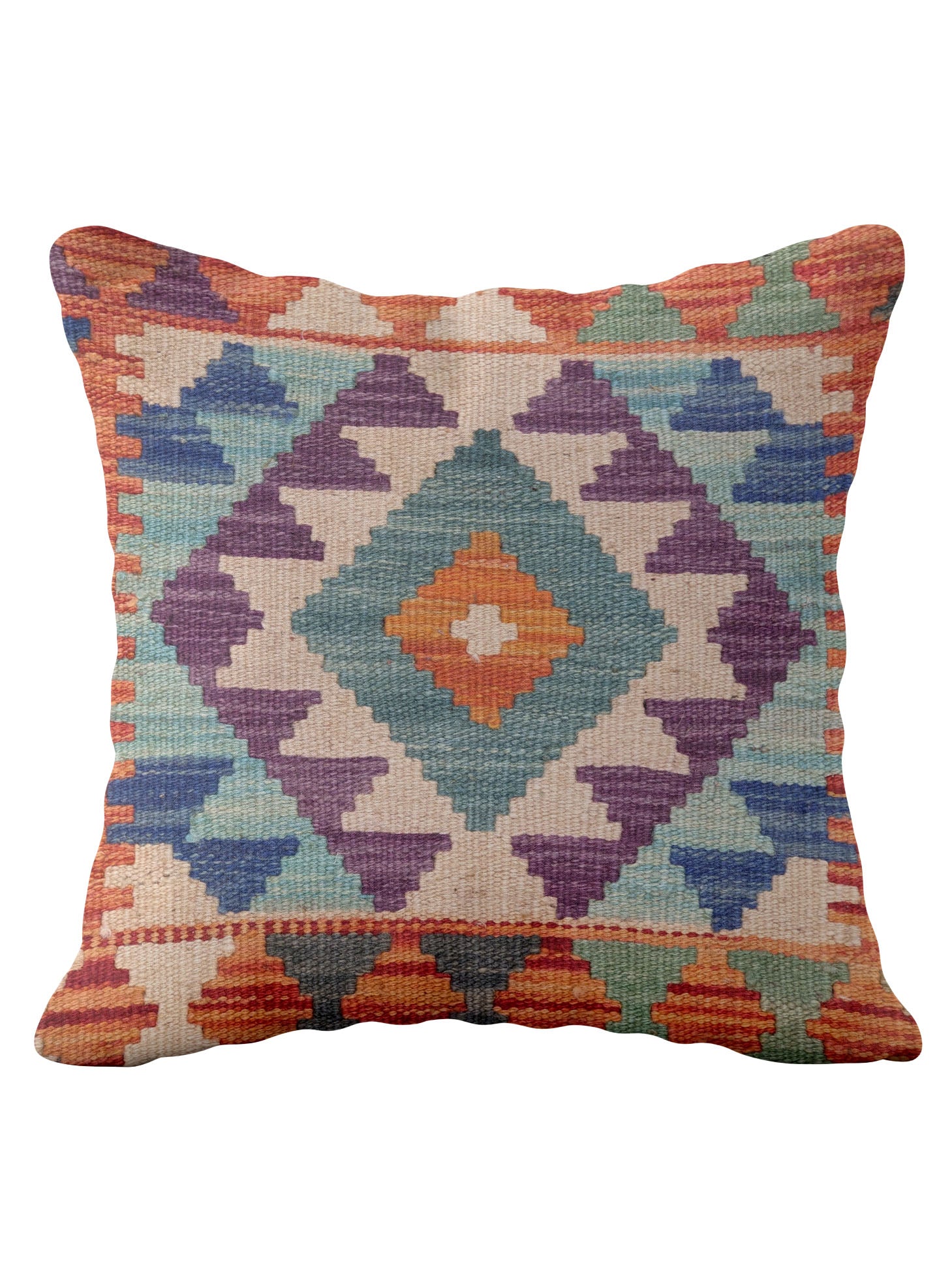 Afghan Kilim Cushion Cover - 45 x 45 cm - Handmade