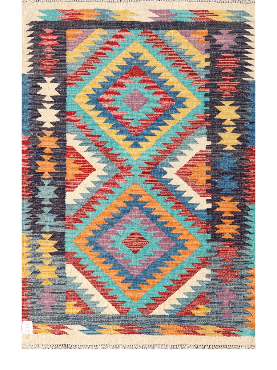 Maimana Afghanistan Kilim Rug - 150 x100 cm - Handmade
