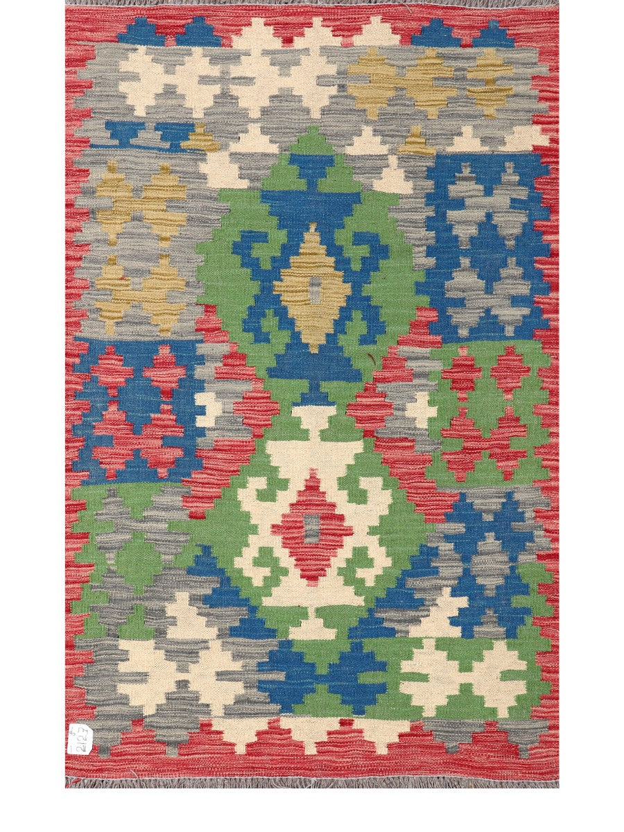 Maimana Afghanistan Kilim Rug - 140 x88 cm - Handmade