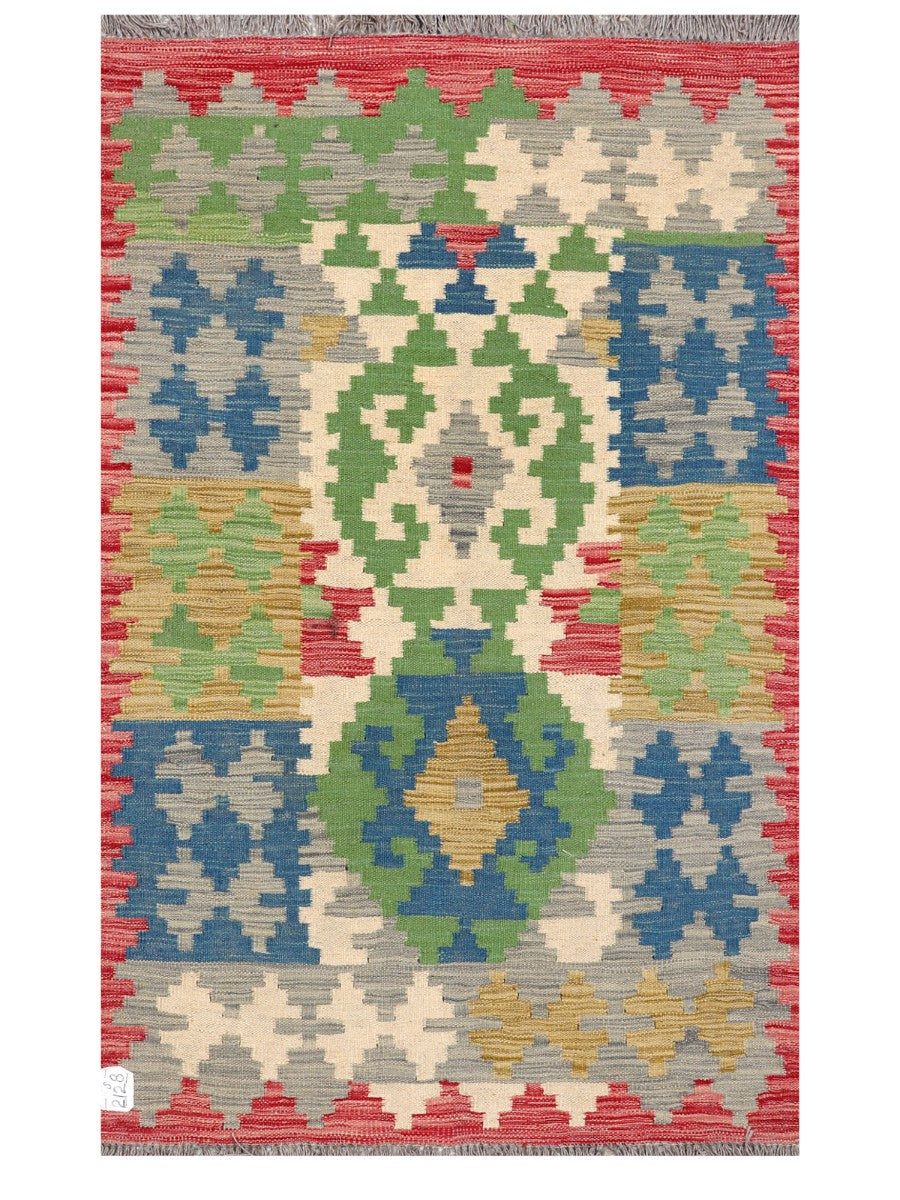 Maimana Afghanistan Kilim Rug - 147 x90 cm - Handmade