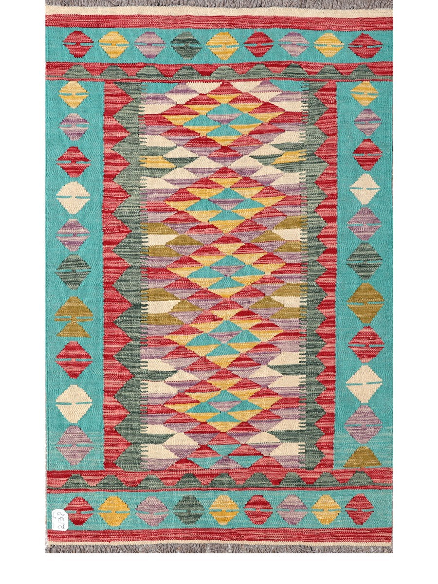 Maimana Afghanistan Kilim Rug - 147 x92 cm - Handmade