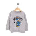 HelloBaby Basic Low Raised Dinokater Printed Sweatshirt - Grey Melange