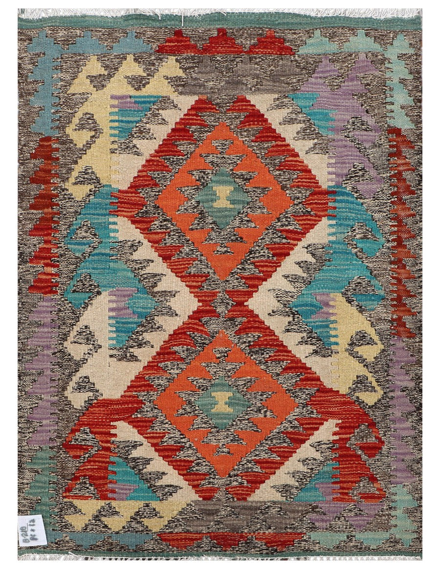 Maimana Afghanistan Kilim Rug - 86 x 63 cm - Handmade
