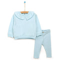 Tuffy Sweatshirt Collared - Footless Bottom - Light Blue - Bobobiy