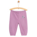 HelloBaby Baby Girl Basic Joggers - Purple - Bobobiy