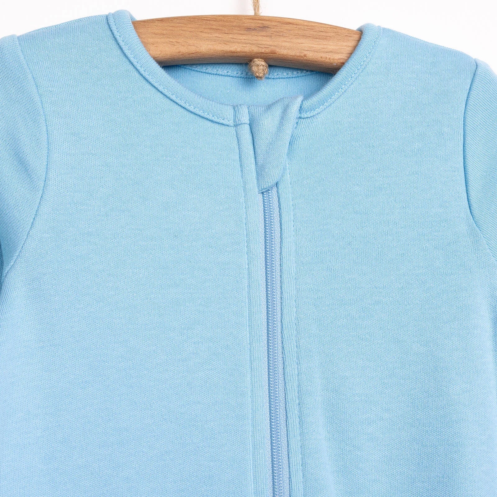 HelloBaby Newborn Boy 2 Piece Footed Jumpsuit - Blue