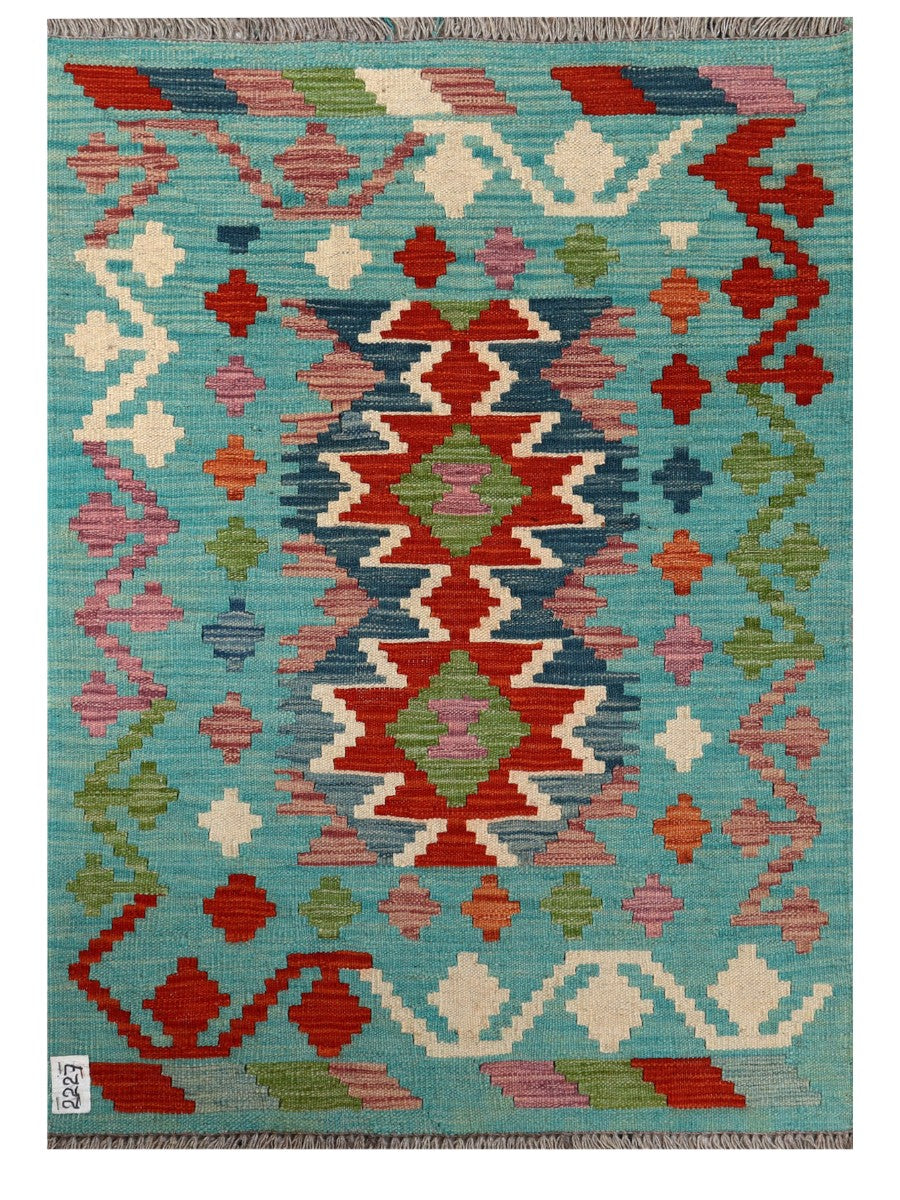 Maimana Afghanistan Kilim Rug - 118 x 84 cm - Handmade