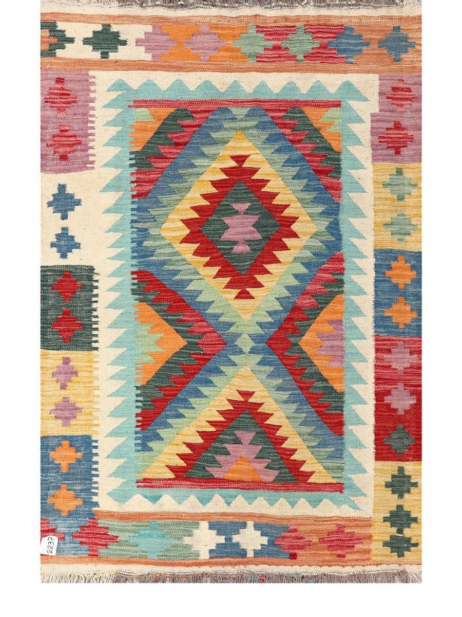 Maimana Afghanistan Kilim Rug - 161 x105 cm - Handmade