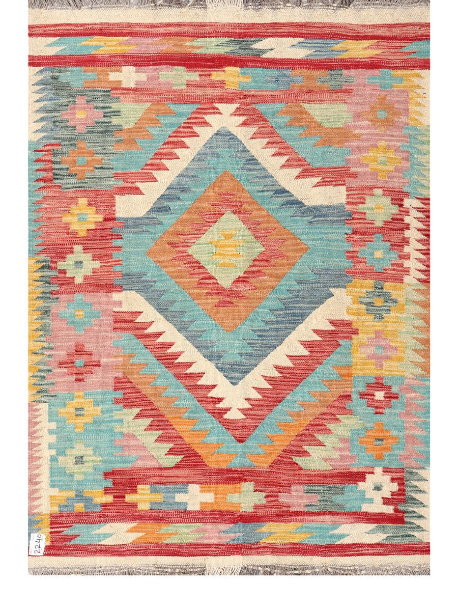 Maimana Afghanistan Kilim Rug - 151 x105 cm - Handmade