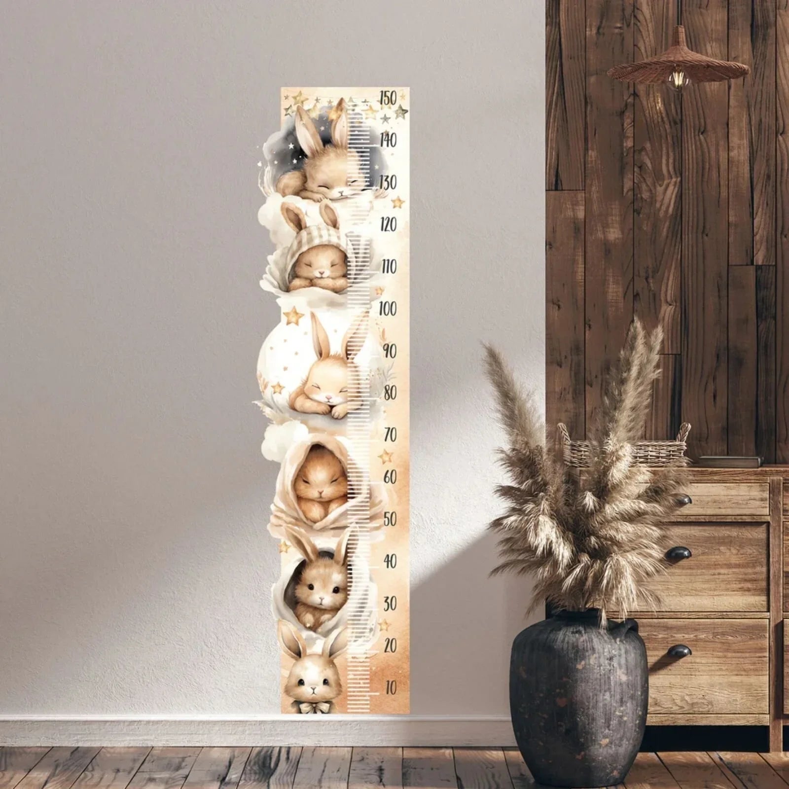 Live Vida Sleeping Bunny Height Chart Sticker
