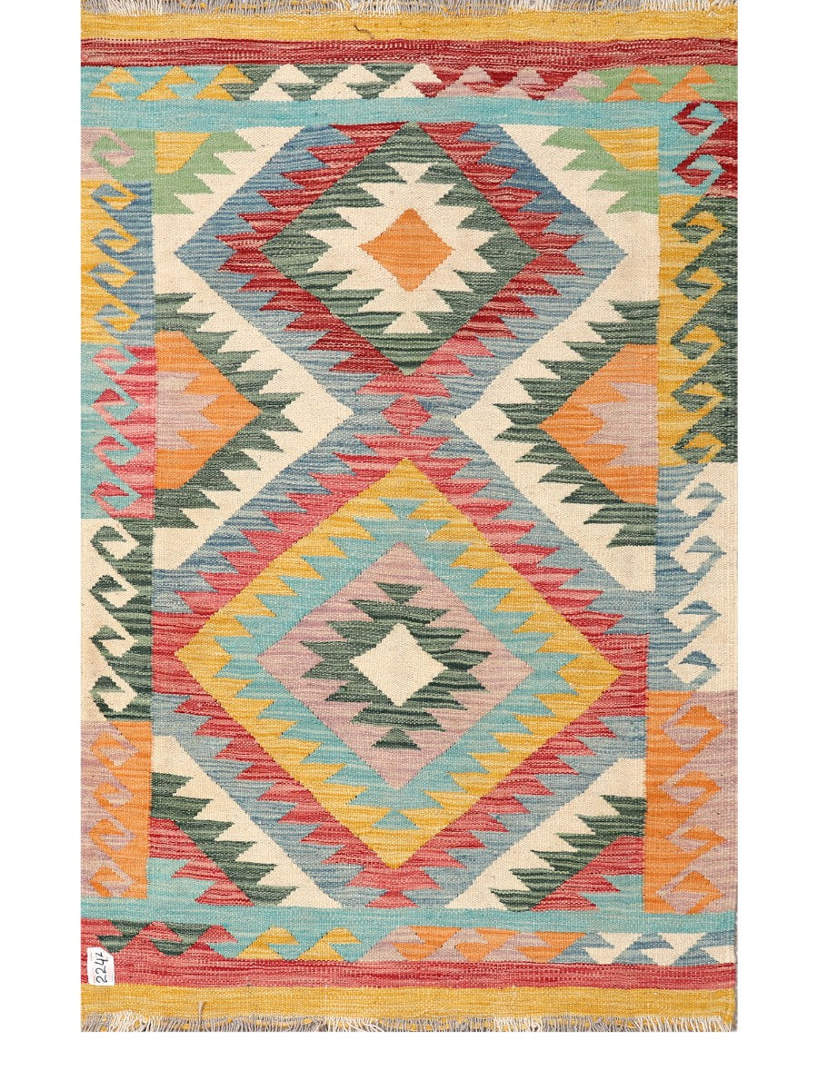 Maimana Afghanistan Kilim Rug - 150 x95 cm - Handmade