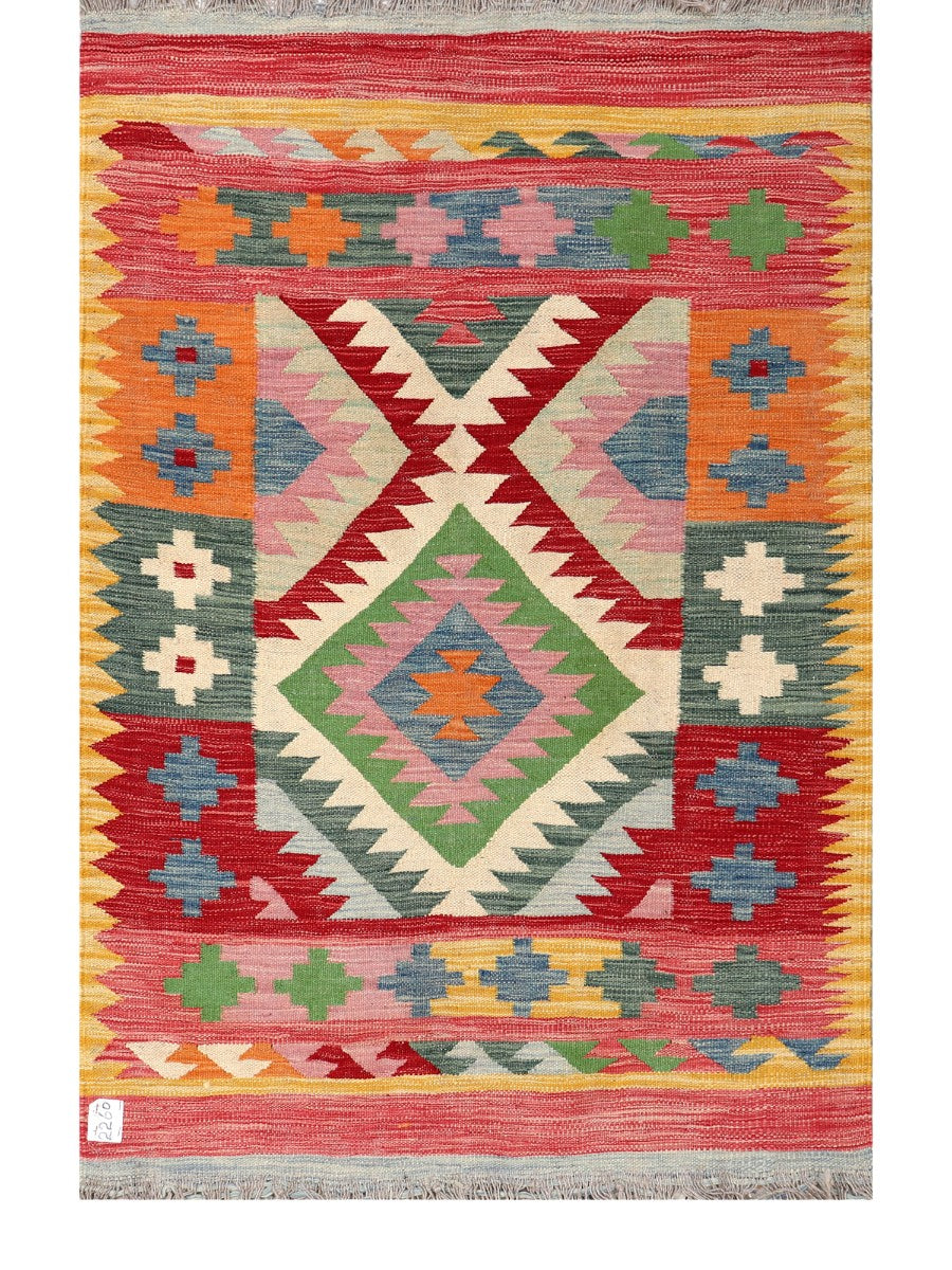Maimana Afghanistan Kilim Rug - 158 x104 cm - Handmade