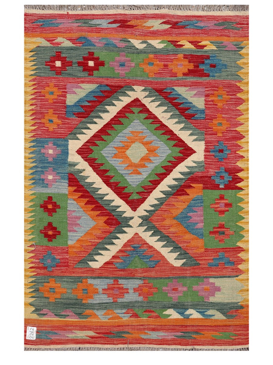 Maimana Afghanistan Kilim Rug - 158 x103 cm - Handmade