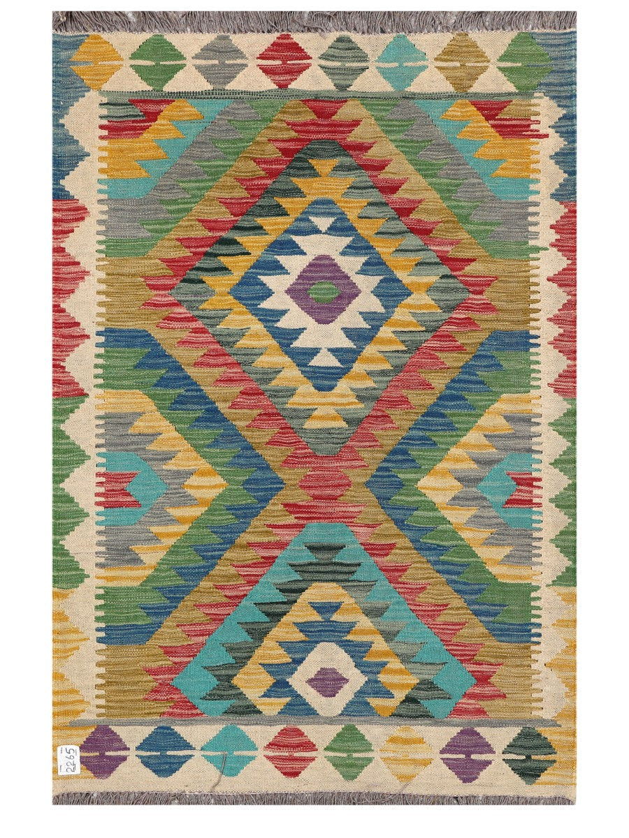 Maimana Afghanistan Kilim Rug - 150 x99 cm - Handmade