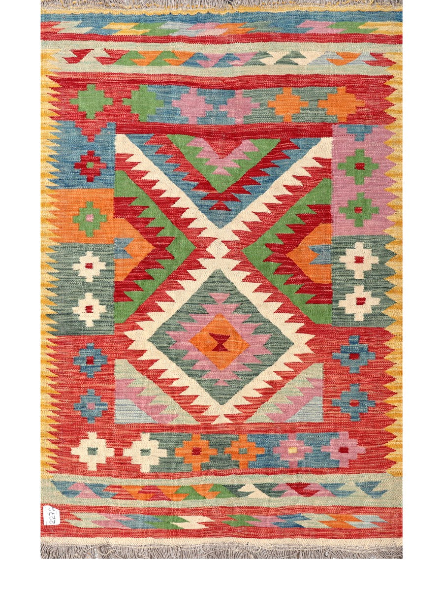 Maimana Afghanistan Kilim Rug - 158 x102 cm - Handmade