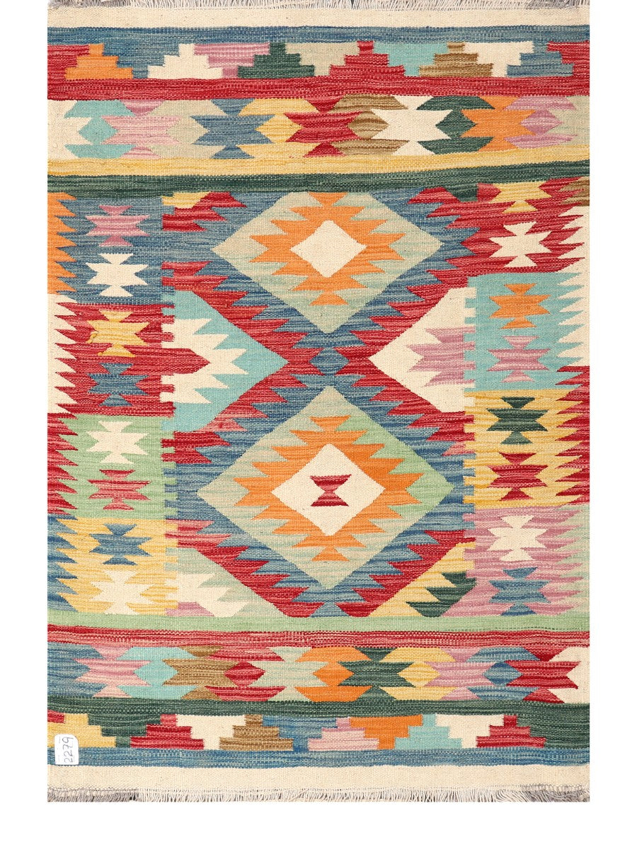 Maimana Afghanistan Kilim Rug - 150 x101 cm - Handmade