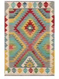 Maimana Afghanistan Kilim Rug - 154 x99 cm - Handmade