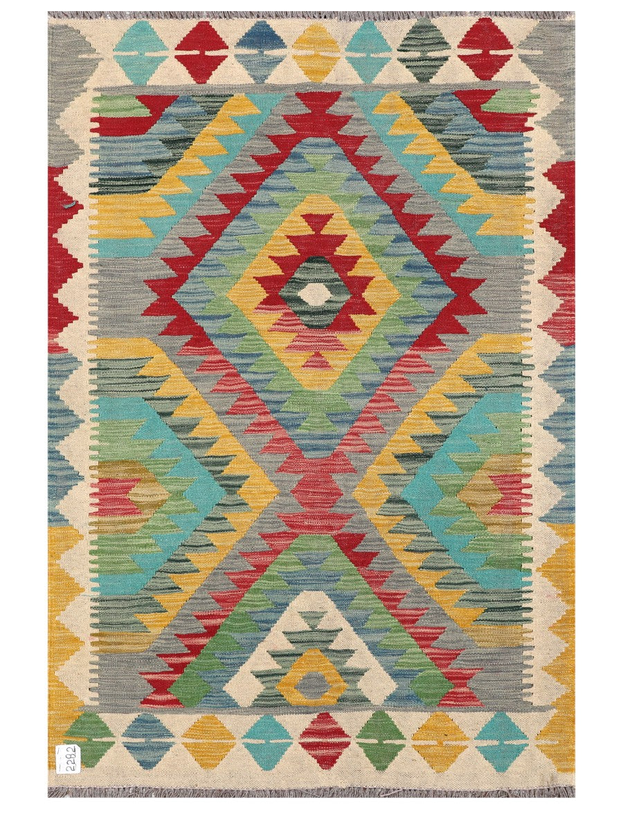 Maimana Afghanistan Kilim Rug - 154 x99 cm - Handmade