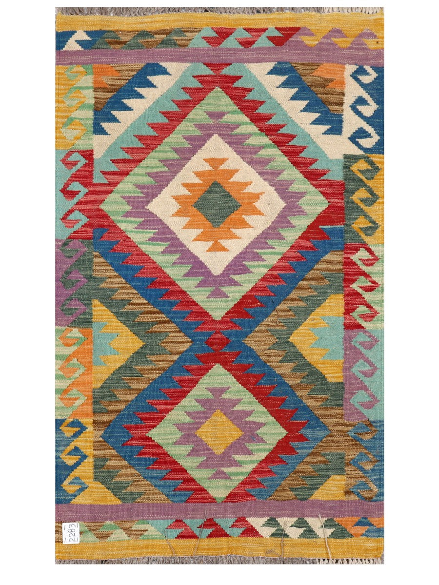 Maimana Afghanistan Kilim Rug - 149 x88 cm - Handmade