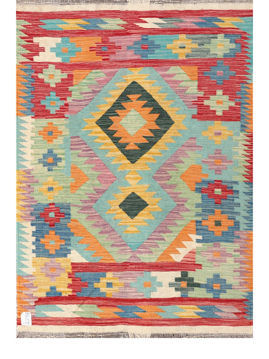 Maimana Afghanistan Kilim Rug - 149 x104 cm - Handmade