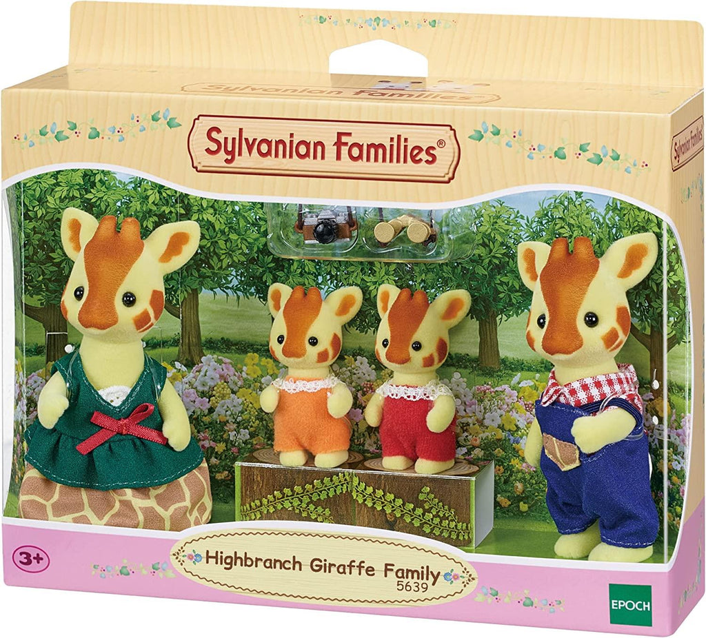Sylvanian Families Highbranch Giraffe Family Playset for Ages 3 and Up