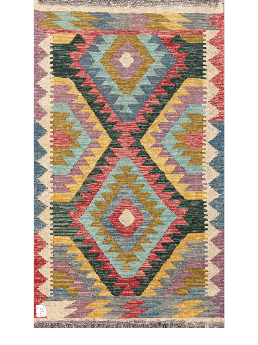 Maimana Afghanistan Kilim Rug - 155 x90 cm - Handmade