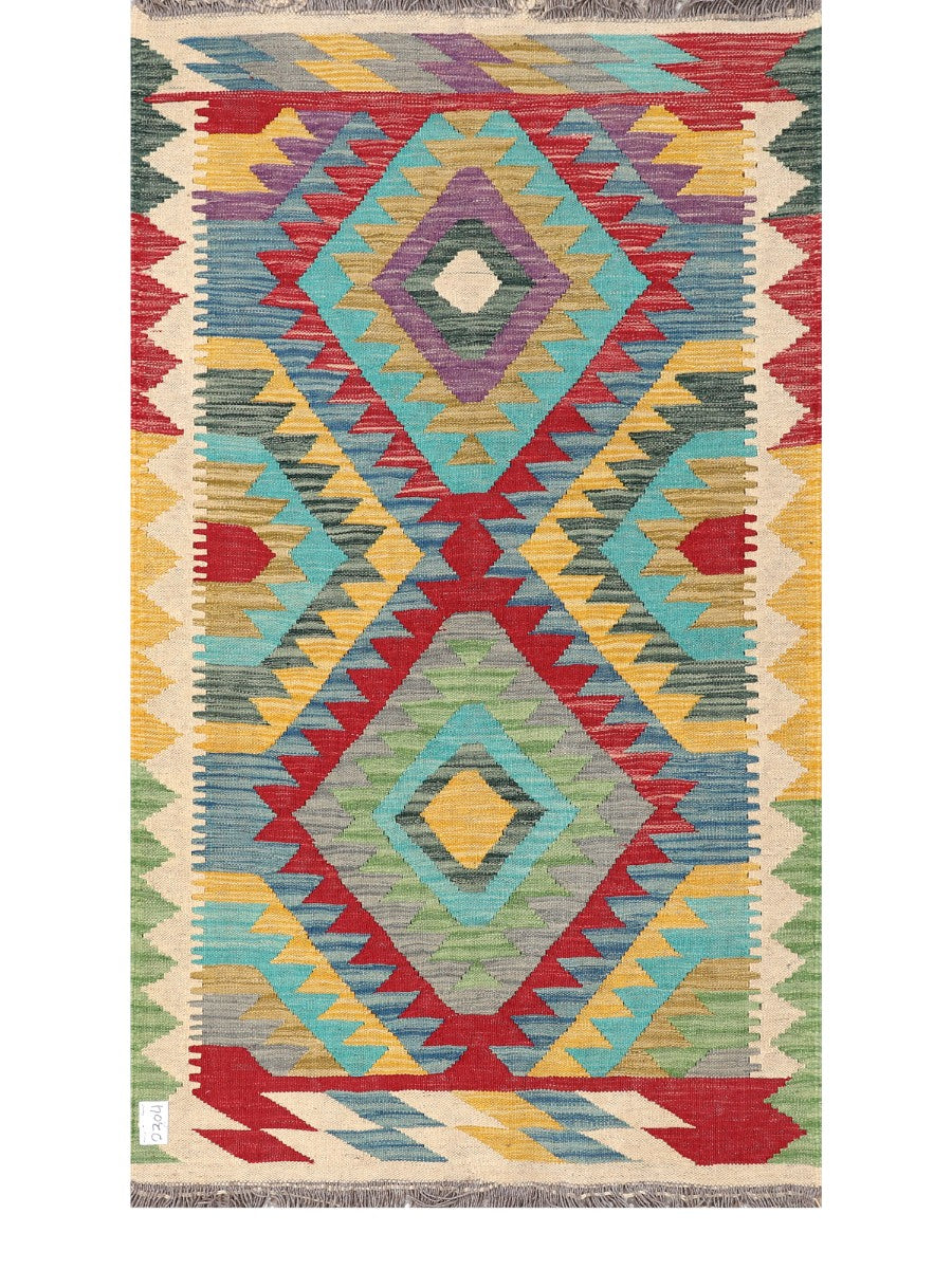 Maimana Afghanistan Kilim Rug - 158 x90 cm - Handmade