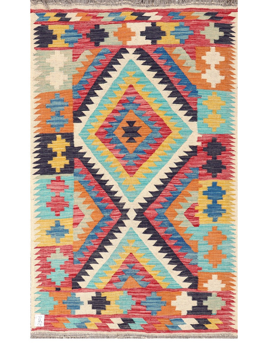 Maimana Afghanistan Kilim Rug - 159 x97 cm - Handmade