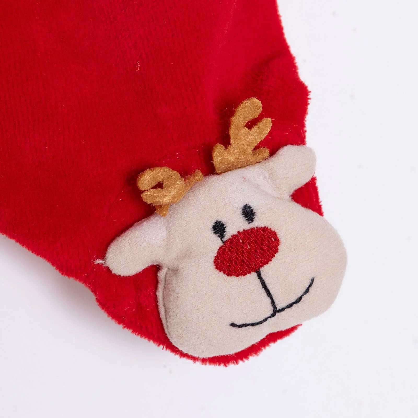 HelloBaby Newborn Velvet Footed Bottom - Red