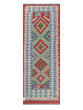 Maimana Afghanistan Kilim Rug - 202 x74 cm - Handmade