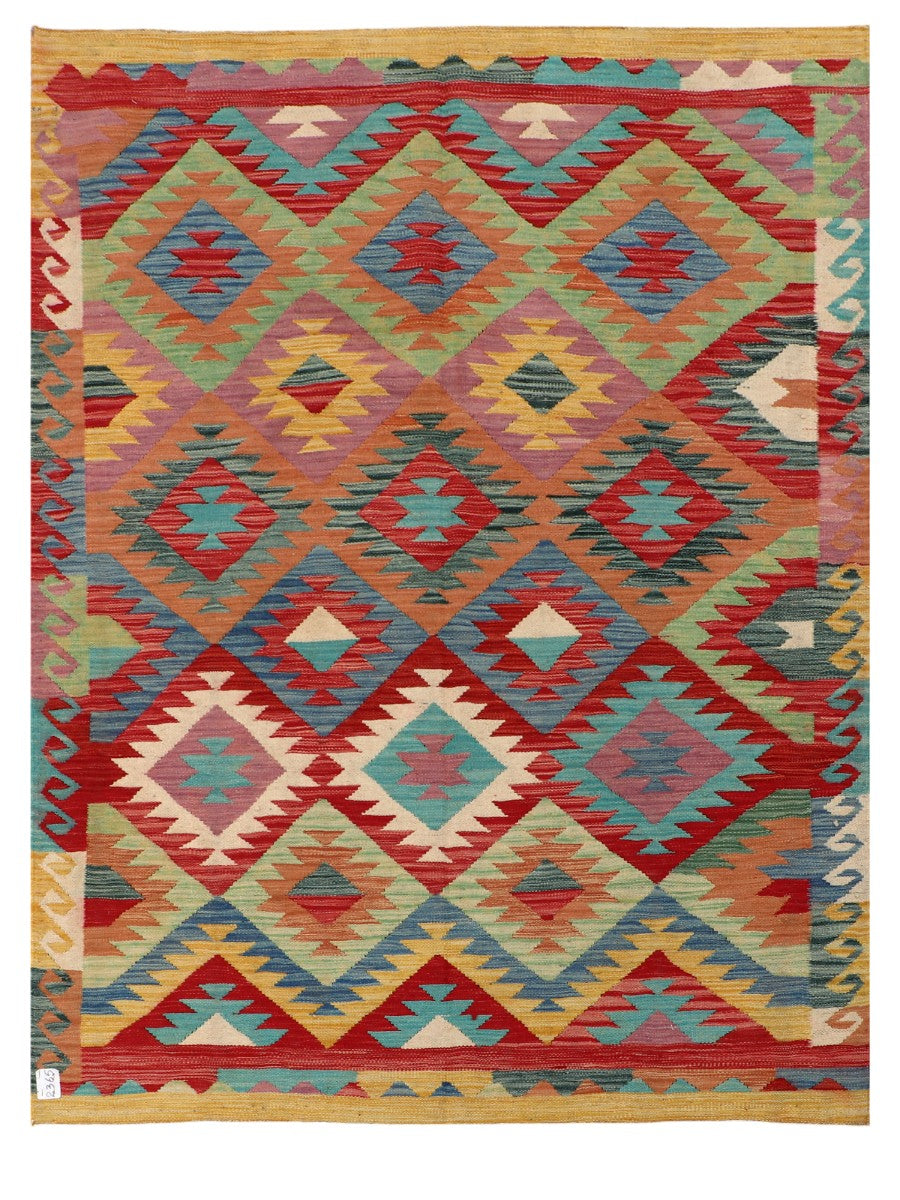 Maimana Afghanistan Kilim Rug - 201 x150 cm - Handmade