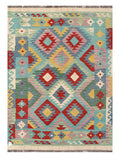 Maimana Afghanistan Kilim Rug - 209 x148 cm - Handmade