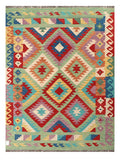 Maimana Afghanistan Kilim Rug - 197 x147 cm - Handmade