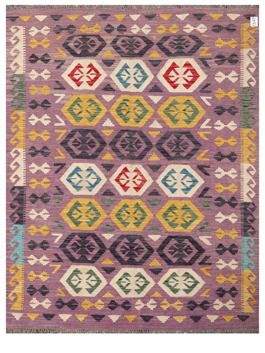 Maimana Afghanistan Kilim Rug - 204 x154 cm - Handmade