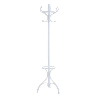 Kennedy 184Cm White Finish Floor Standing Coat Stand